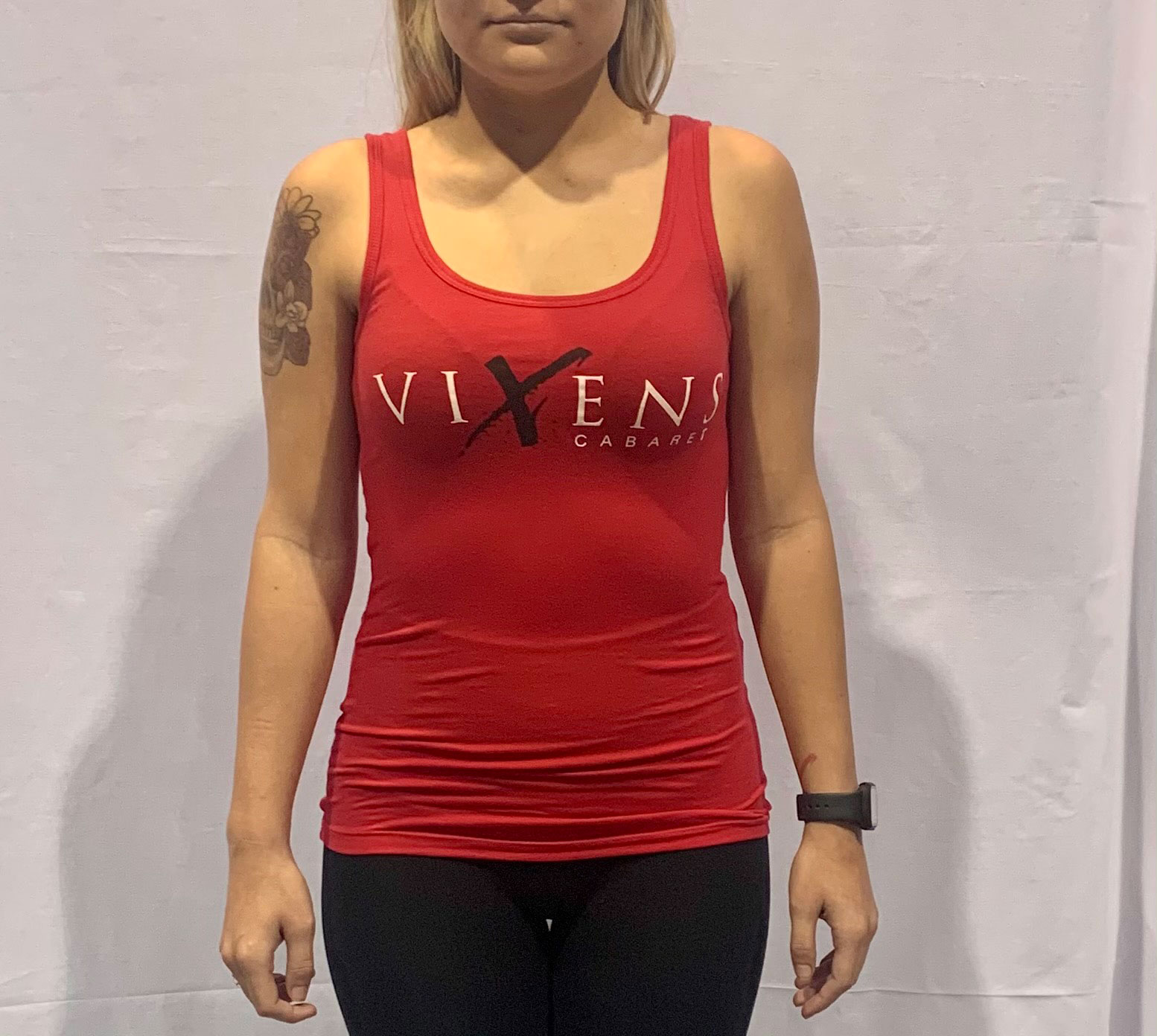 black top round neck
