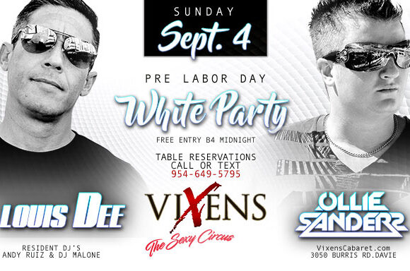 Pre Labor Day White Party w/ Louis Dee & Ollie Sanders