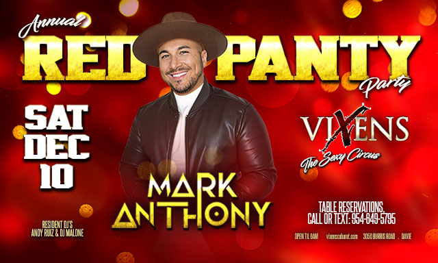 Red Panty Party w/ DJ Mark Anthony