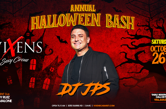 Annual Halloween Bash w/ DJ JPS – Saturday, October 26