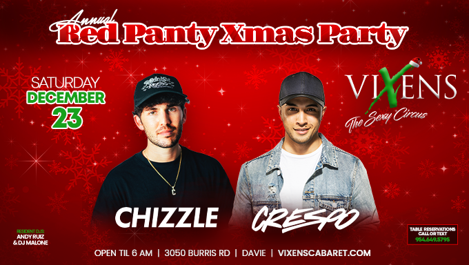 Red Panty Party w/ Chizzle & Crespo