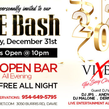 NYE 2025 – $50 Top Shelf Open Bar