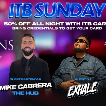 ITB Sunday, August 24 – Mike Cabrera & DJ Exhale