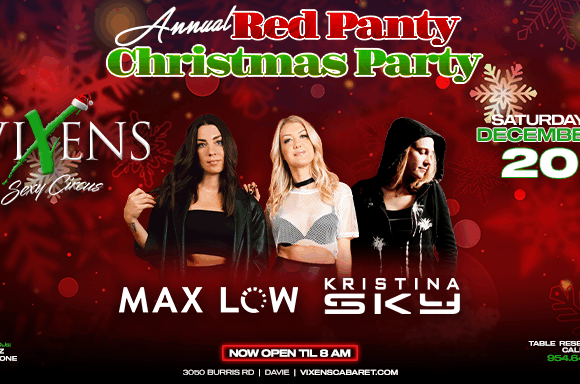 Red Panty Party – Saturday, December 20