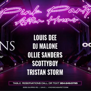 Pink Party After Hours Friday, Oct 3