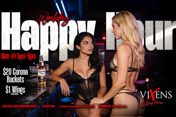 Happy Hour Mon-Fri 5-9pm