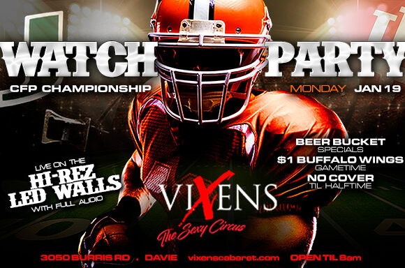 CFP Championship Watch Party – Monday, January 19