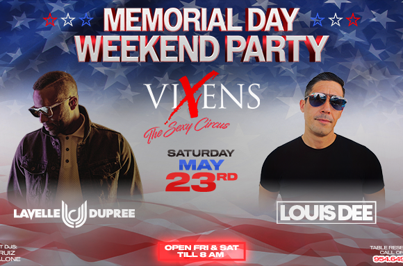 Memorial Day Wknd Party – Saturday, May 24