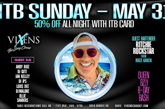 ITB Sunday – Ritchie Rockstar – May 31 ITB Sunday – Ritchie Rockstar – May 31