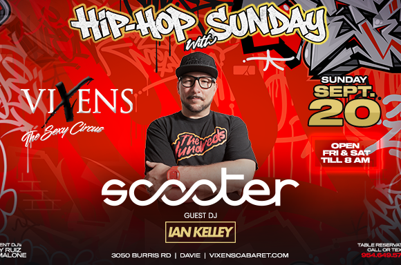 Scooter – Hip Hop Sunday, Sept 20