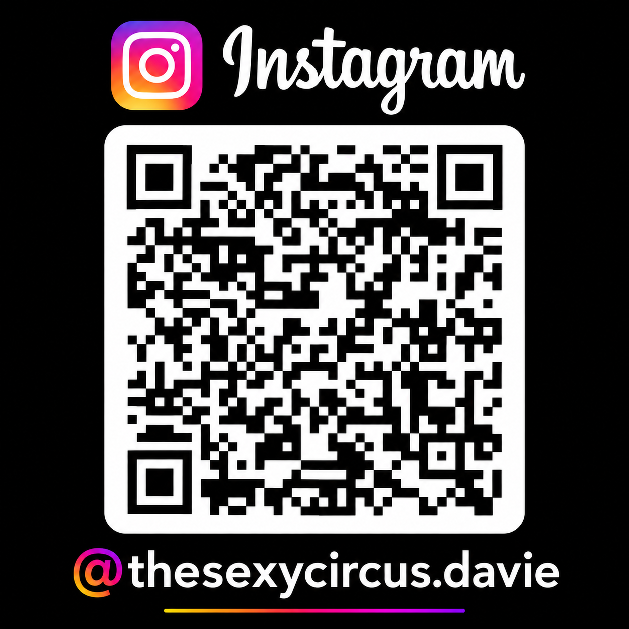 Scan to follow Vixens Cabaret Davie on Instagram